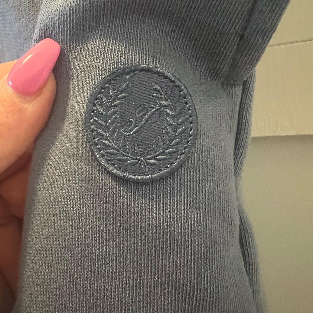 PINK Victoria's Secret Blue SweatPant with Embossed Logo
